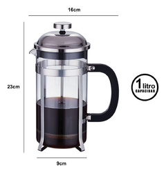Cafetera Prensa Francesa Embolo Lexo 1 Litro Acero Inoxida - comprar online