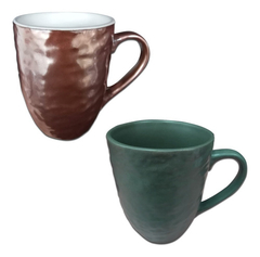 Taza Jarro Mug Ceramica Conico Relieve - comprar online
