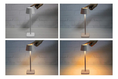 Lampara Velador Led Usb Tactil Recargable Metal Deco Pettish en internet
