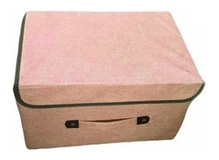 Imagen de Caja Organizadora De Tela Rígida Con Tapa Mediana