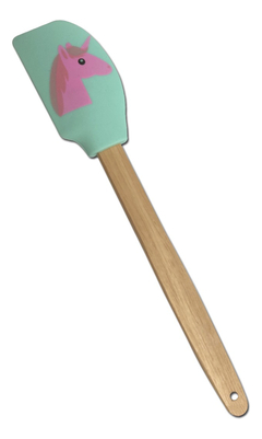 Espatula Silicona Mango Madera Diseño Colores Pettish Online - tienda online
