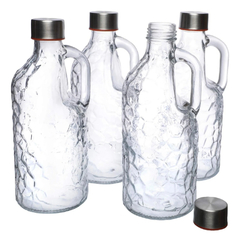 Imagen de Botella Vidrio Cierre Hermetico Cuadro 1lts. Pettish Online