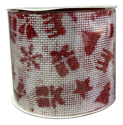 Imagen de Cintas Navideñas Adorno Premium Deco Navidad 6cm 2mt Pettish