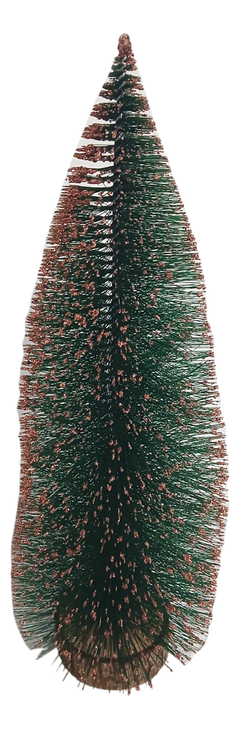 Arbol De Navidad Pino Con Puntas Brillantes Base Madera Deco