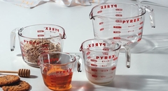 Jarra Medidora Pyrex Vidrio Tapa Roja 500 Ml Pettish Online - Pettish Bazar