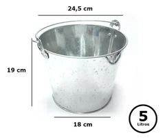 Balde Champagne Frapera Hielera Zinc Pettish Online - comprar online