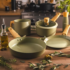 Cacerola Hudson Olive 18cm Con Mango Aluminio Antiadherente