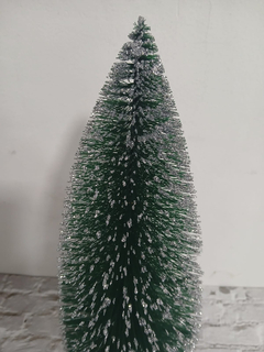 Arbol De Navidad Pino Con Puntas Brillantes Base Madera Deco - Pettish Bazar