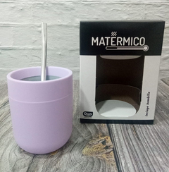 Mate Termico Con Bombilla Doble Capa Colores Color Lila - comprar online