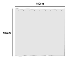 Cortina Protector Baño 30 Micrones Eliplast Pettish Online