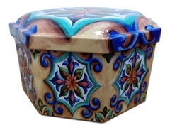 Lata Deco Octogonal Diseños Vintage Premium Pettish Online - Pettish Bazar