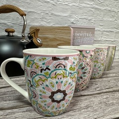 Jarro Mug Taza Conica Hoja 300 Cc Café Ceramica Pettish