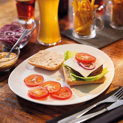 Imagen de Plato Oval Vidrio Templado 30cm Steak Luminarc