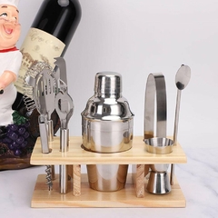 Set Barman Bartender Coctelera Jigger Medida Pettish Online - comprar online