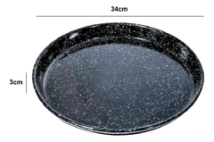 Pizzera Molde Para Pizza Bandeja Horno Enlozada 34cm Pettish - comprar online