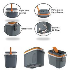 Enfriador Termolar Suv32l De 32 Litros, Caja Térmica, Color Gris - Pettish Bazar