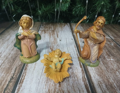 Figuras De Pesebre Medianas Polirresina X3 Pettish Online en internet