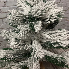 Árbol Navidad Dm Deco Nevado 90 Cm Plástico Verde Color Blanco - Pettish Bazar