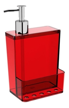 Dispenser De Jabón Liquido Porta Esponja Lila Pettish Online - tienda online