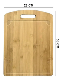 Tabla Picar Bambu Cocina 38 X 28 Cm Cortar Pettish Online - comprar online