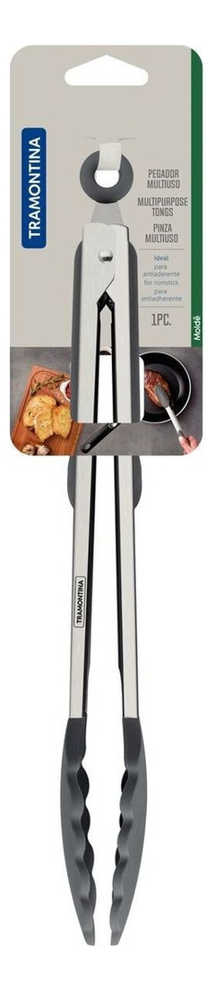 Pinza Multipropósito Tramontina De Silicona Y Acero Inoxidable, 35 Cm, Color Gris - tienda online