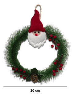 Corona Navidad Decorada Mimbre Flor Piña Xs Pettish Online - comprar online