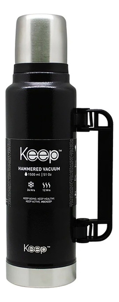Termo Keep Acero Inoxidable 1.5 L Hammered Pico Cebador Mate