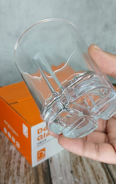 Vaso De Vidrio Bajo Diseños Glassware Pack X6 Unidades Casa en internet