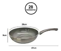 Sarten Wok Profesional 28 Cm Antiadherente Volt Pettish - tienda online