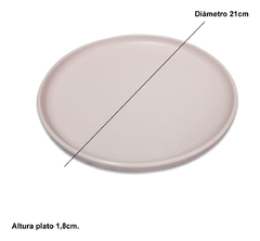 Plato De Postre Melamina Colores Deco Pettish Online - comprar online