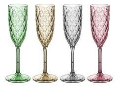 Copa Champagne Acrilico Carol Linea Soft 200ml Pettish - tienda online
