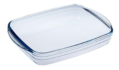 Fuente Rectangular Asadera Ocuisine Vidrio Frances 23x15cm Color Transparente - comprar online