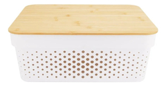 Canasto Organizador Plastico Rattan Deco Pettish Online