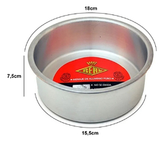 Tortera Alta Asadera Aluminio 18cm Bizcocho Pettish Online - comprar online