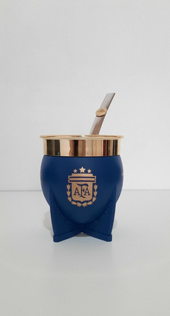 Mate Boca Ancha Xl Mates Pampa Afa Color Azul Personalizado - Pettish Bazar