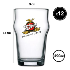 Vaso Cerveza Logos Pinta Stout 490 Ml X 12 U Pettish Online - tienda online