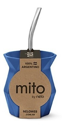 Mate Mito Facetado Colores Con Bombilla - comprar online