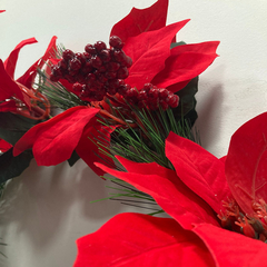 Imagen de Corona Navidad Flor Federal Deco Puerta Pettish Online