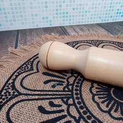 Palo De Amasar Fijo Madera Maciza Pulida 30cm Pettish Online - tienda online
