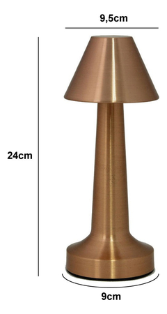 Lampara Velador Led Recargable Usb Metal Tactil Deco Pettish - Pettish Bazar