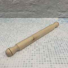 Palo Amasar Rodillo Madera Lustrado Grueso 50 Cm Mango Fijo. Ferpa