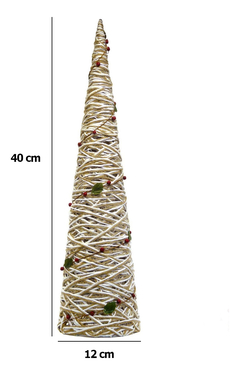 Set Arbol Pino Adorno Deco Navidad Pino Con Frutos Muerdago - comprar online