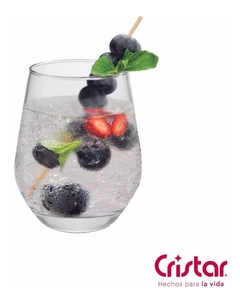 Vaso Bajo Vidrio Sicilia Cristar 369cc Pack X12 Jugo Tragos - tienda online