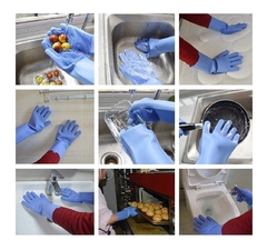 Guante Manopla Silicona Cepillo Cocina Baño Pettish Online - tienda online