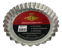 Tartera Pastafrola Aluminio Reforzado 14 Cm Pettish Online Color Gris