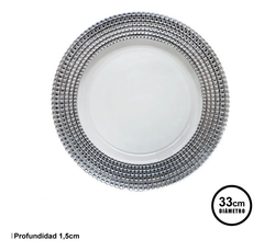 Plato De Sitio Diseño Impermeable 33cm Plastico Decorativo - comprar online