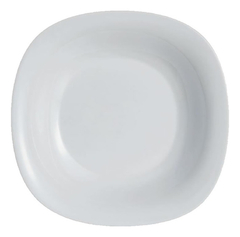 Plato Hondo Carine Blanco Luminarc 21 Cm Vidrio Templado X6u Color Granito