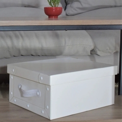 Caja Baulera Organizadora Chica Blanca Deco Pettish Online - Pettish Bazar