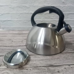 Pava Silbadora Acero Inoxidable 3 Litros Mango Negro - tienda online