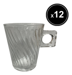 Taza Jarro Cafe Te Vidrio Mug Diseño Hanoi 80cc X12 Pettish - comprar online